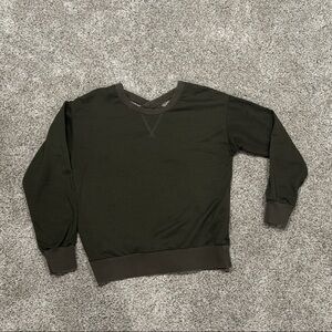 Sophie Rue Olive Green Crewneck Sweatshirt